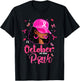In October We Wear Pink Breast Cancer For Mom Black T-Shirt - T-Shirt | Black