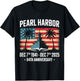 Remember Pearl Harbor Memorial Day December 7th 1941 T-Shirt - T-Shirt | Black