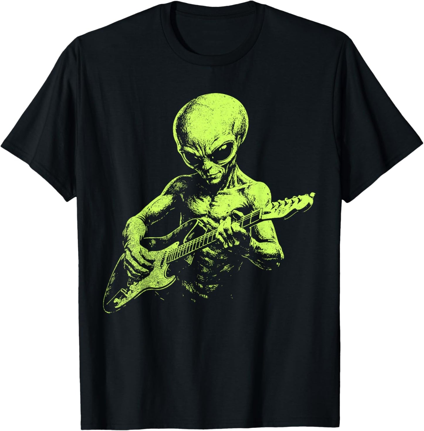 Alien Guitar T-Shirt - T-Shirt | Black