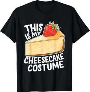 This Is My Cheesecake Costume - Cheesecake Lover Halloween T-Shirt - T-Shirt | Black