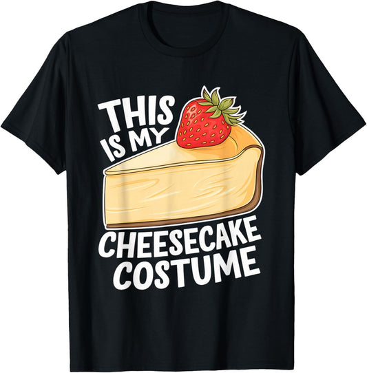 This Is My Cheesecake Costume - Cheesecake Lover Halloween T-Shirt - T-Shirt | Black