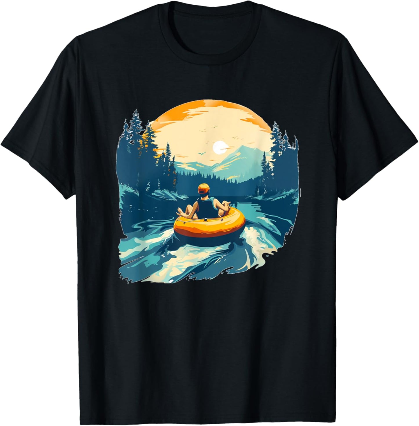 Pretty cool River tubing Costume for Kids and Adults T-Shirt - T-Shirt | Black