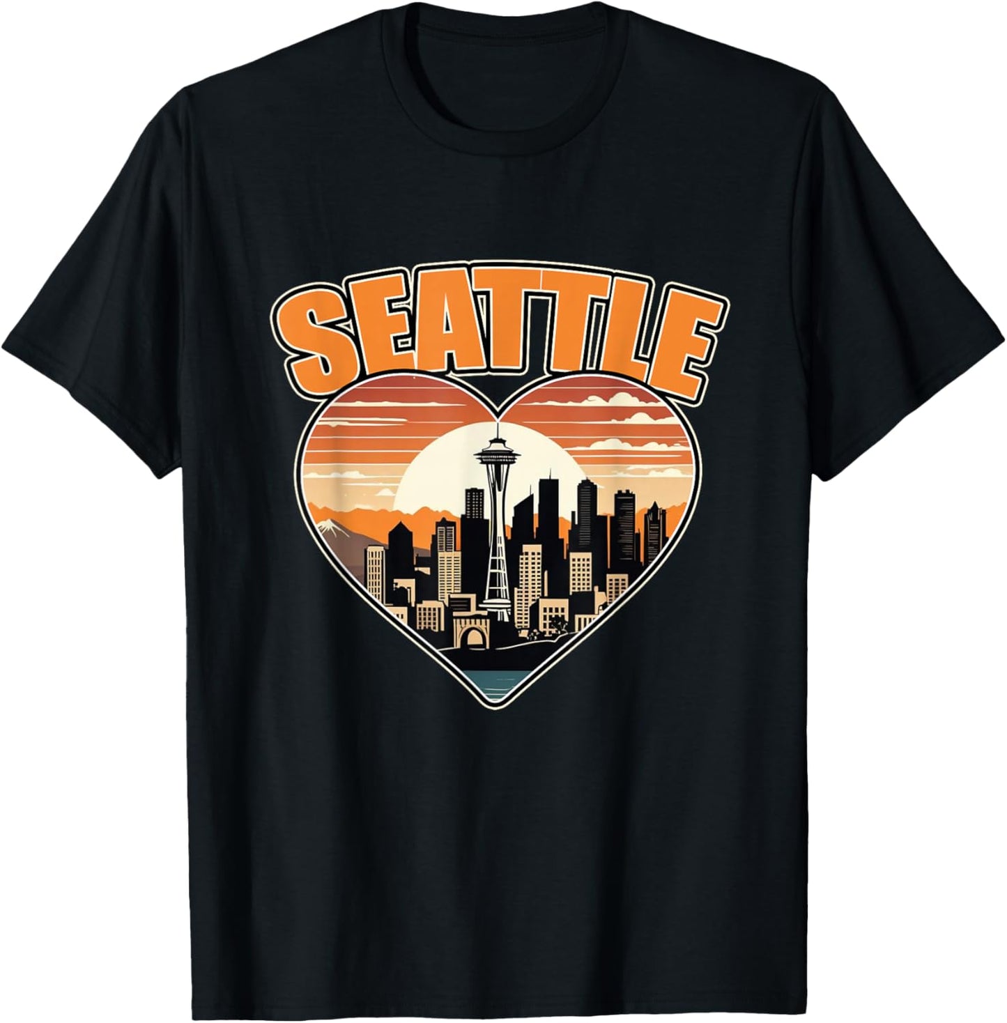 Seattle Washington State USA Men Women Kids T-Shirt - T-Shirt | Black