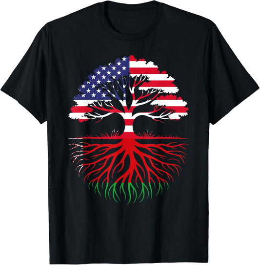 American Grown Belarusian Roots Flag Heritage T-Shirt - T-Shirt | Black
