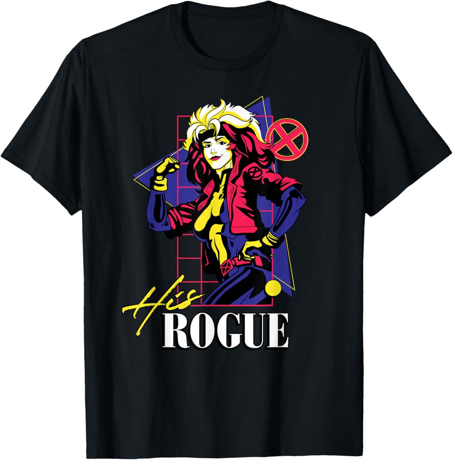 Marvel Super Heroes X-Men Couples Matching His Rogue T-Shirt - T-Shirt | Black