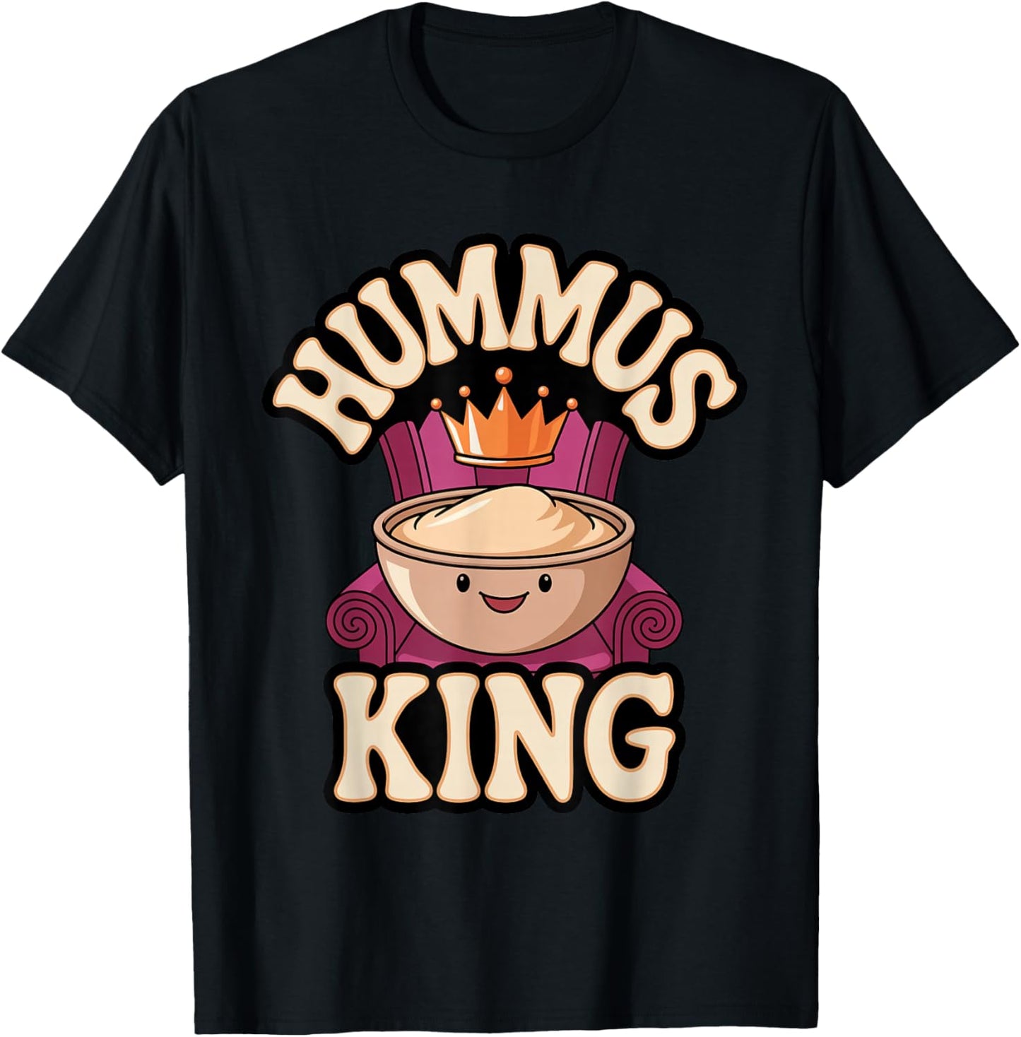 Hummus King T-Shirt - T-Shirt | Black