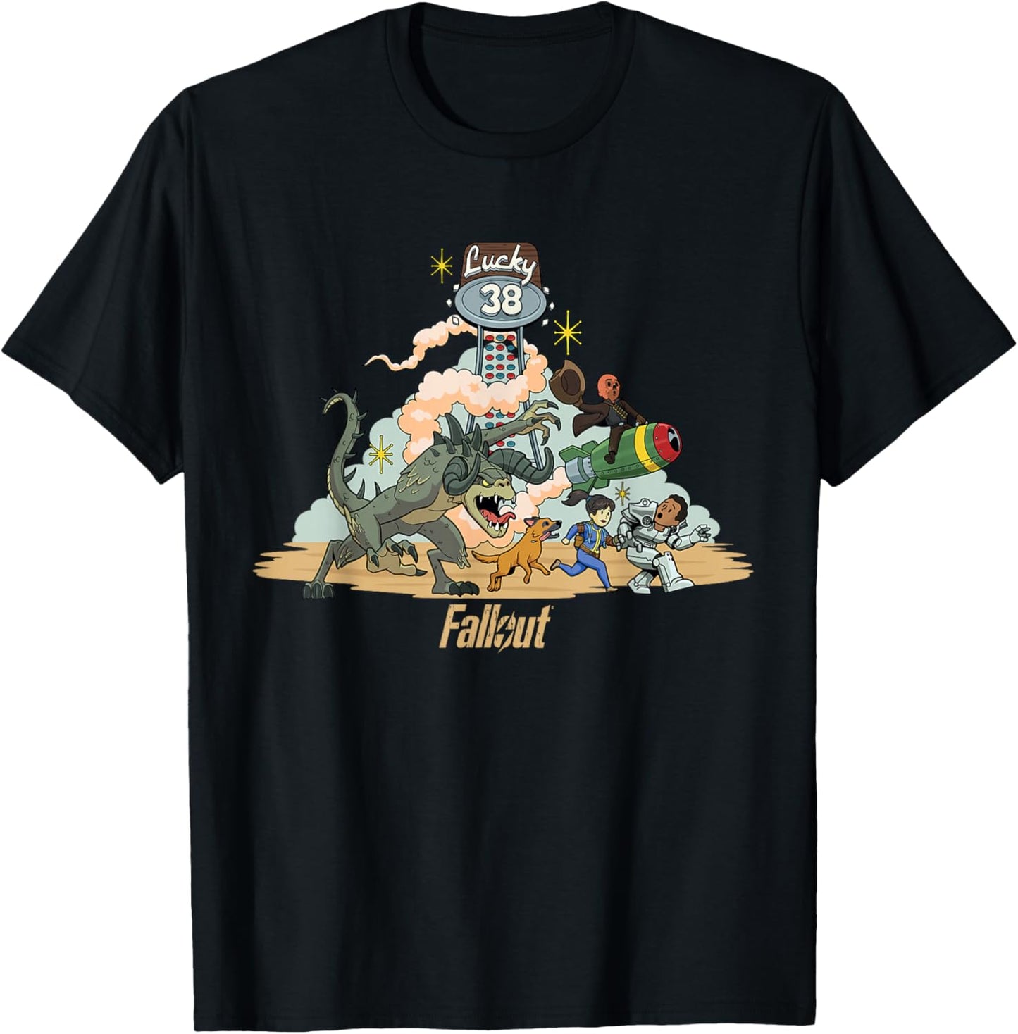 Fallout - New Vegas T-Shirt - T-Shirt | Black