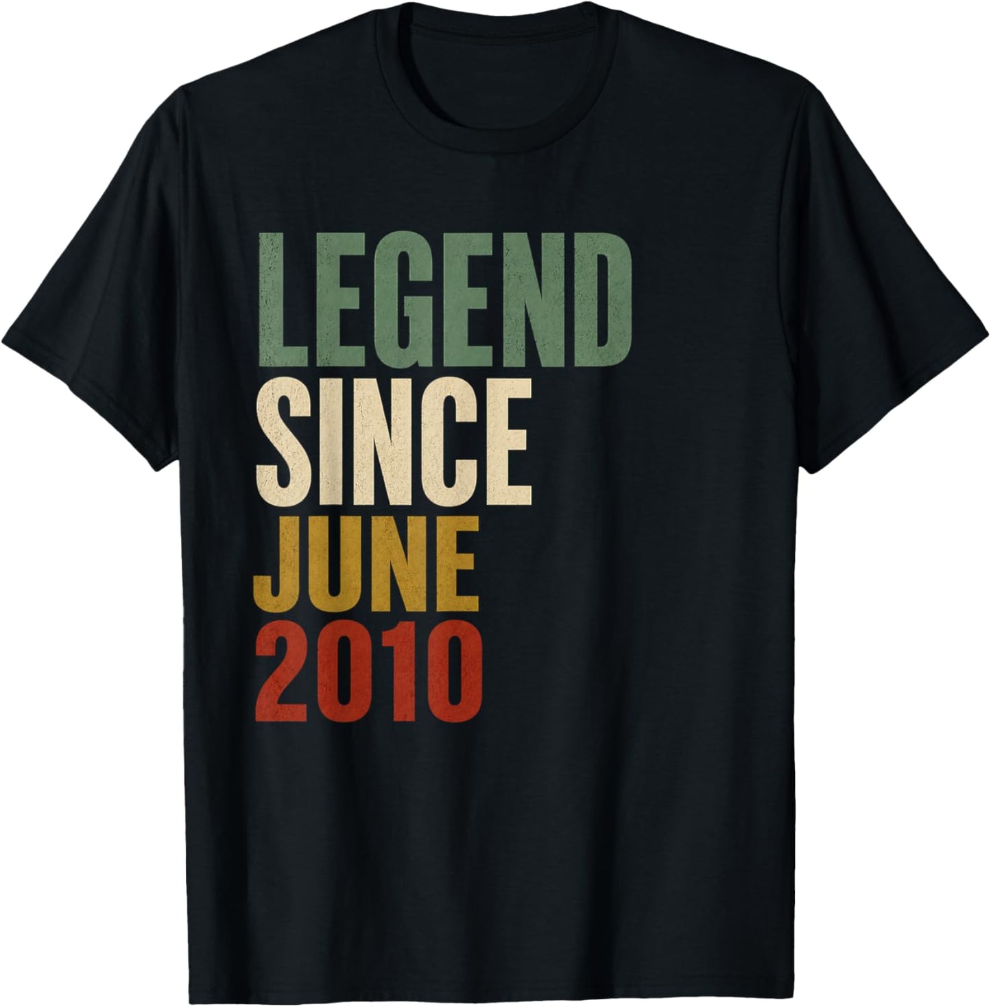 16 Years Old Legend Since May 2010 16th Birthday Gifts T-Shirt - T-Shirt | Black