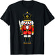Cute Funny Christmas Happy Holiday Pajama Gift -Adults Winter Black Short Sleeve Small Classic Fit Pajama Shirt Holiday-Themed T-Shirt - T-Shirt | Black