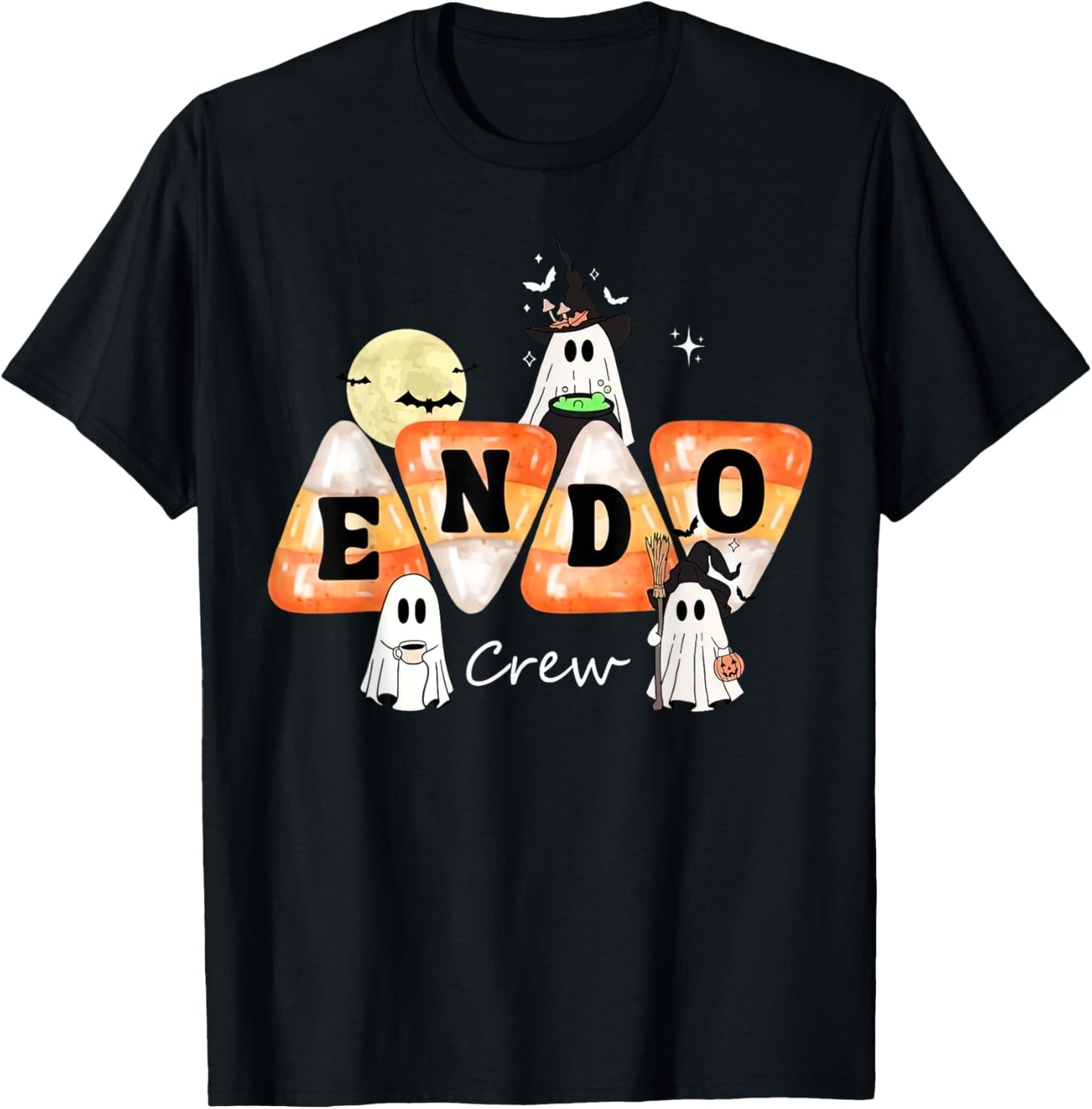 Endo Crew Endoscopy Nurse GI Colonoscopy Colon Halloween T-Shirt - T-Shirt | Black