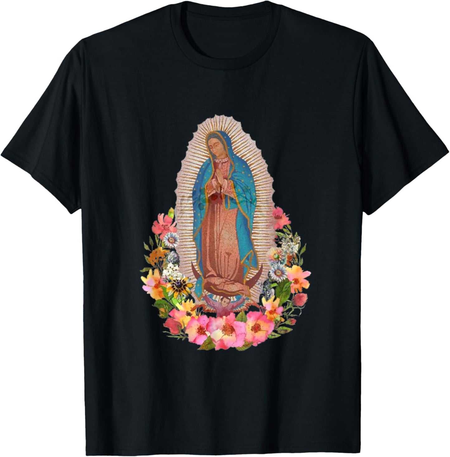 Virgen de Guadalupe T-Shirt - T-Shirt | Black