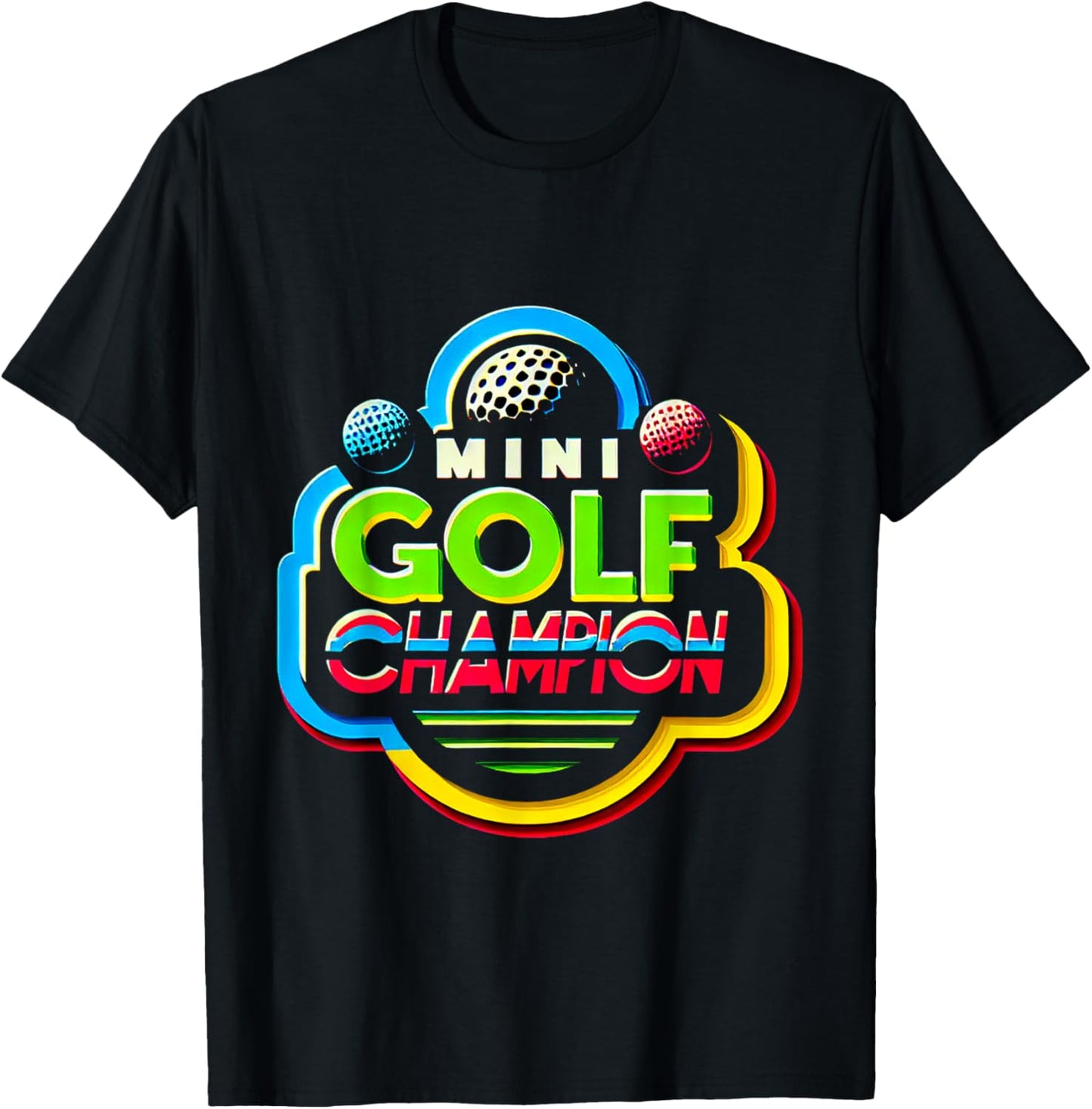 Mini Golf Champion T-Shirt - T-Shirt | Black