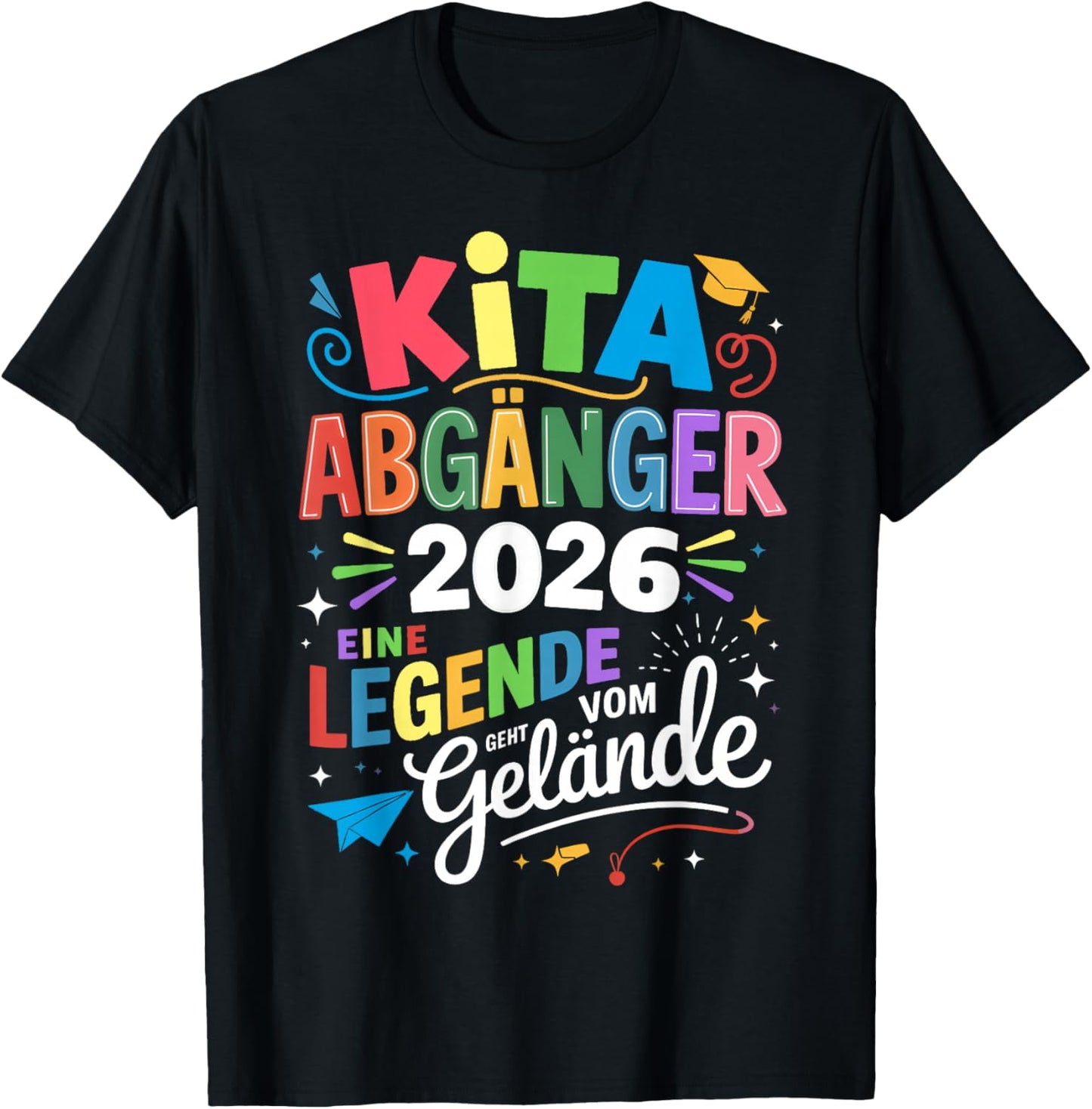 Children's Kita Leavers 2026 School Child First Day T-Shirt - T-Shirt | Black