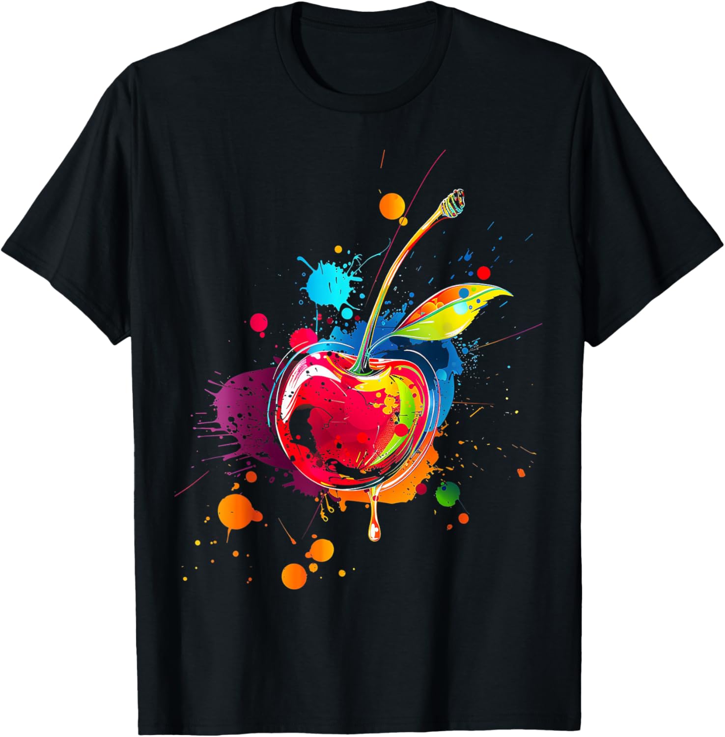 Kirsche Pop T-Shirt - T-Shirt | Black