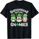St Patricks Day Lucky Shamrock Gnomes Irish Women Men Kids T-Shirt - T-Shirt | Black