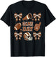 Football Coquette Bow Football Mom Game Day Women Girls Kids T-Shirt - T-Shirt | Black
