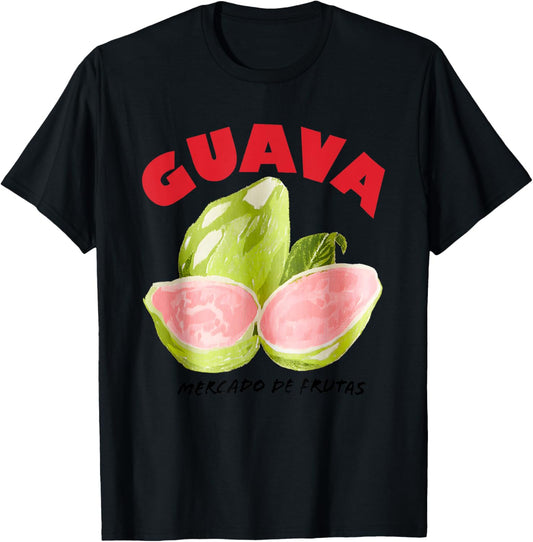 Guava Mercado De Frutas Funny Women T-Shirt - T-Shirt | Black
