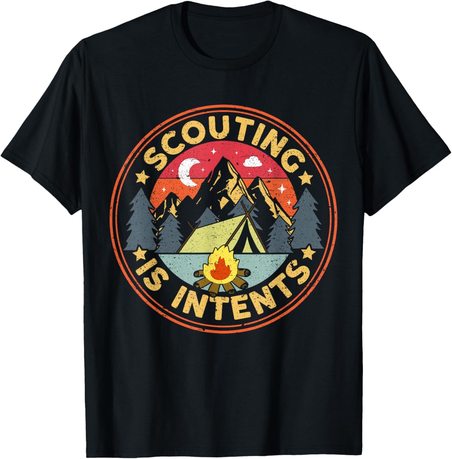 Scouting is Intents Scout Camper Camping T-Shirt - T-Shirt | Black