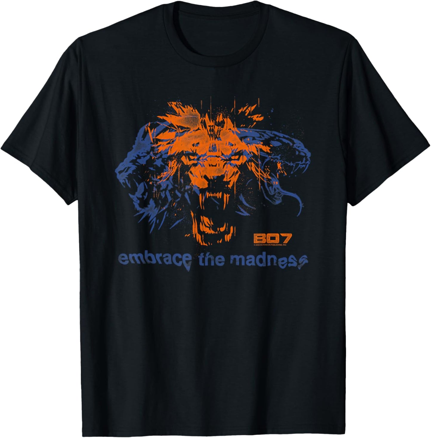 Call of Duty Black Ops 7 Embrace The Madness Video Game T-Shirt - T-Shirt | Black