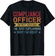 Funny Profession Quote Compliance Officer T-Shirt - T-Shirt | Black