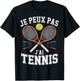 Graphic Original Je Peux Pas J'Ai Tennis T-Shirt - T-Shirt | Black