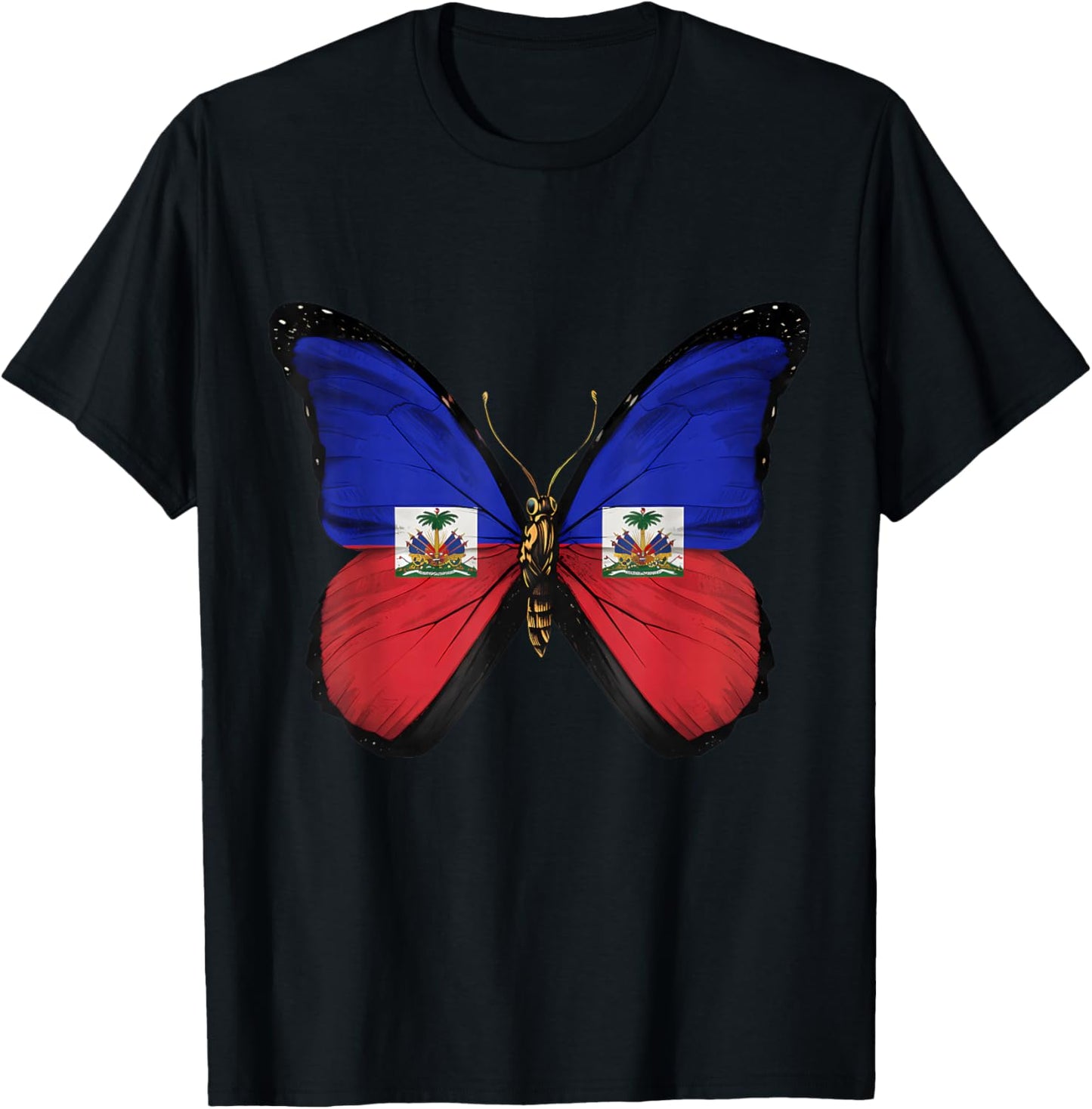 Drapeau haïtien Racines haïtiennes T-Shirt - T-Shirt | Black