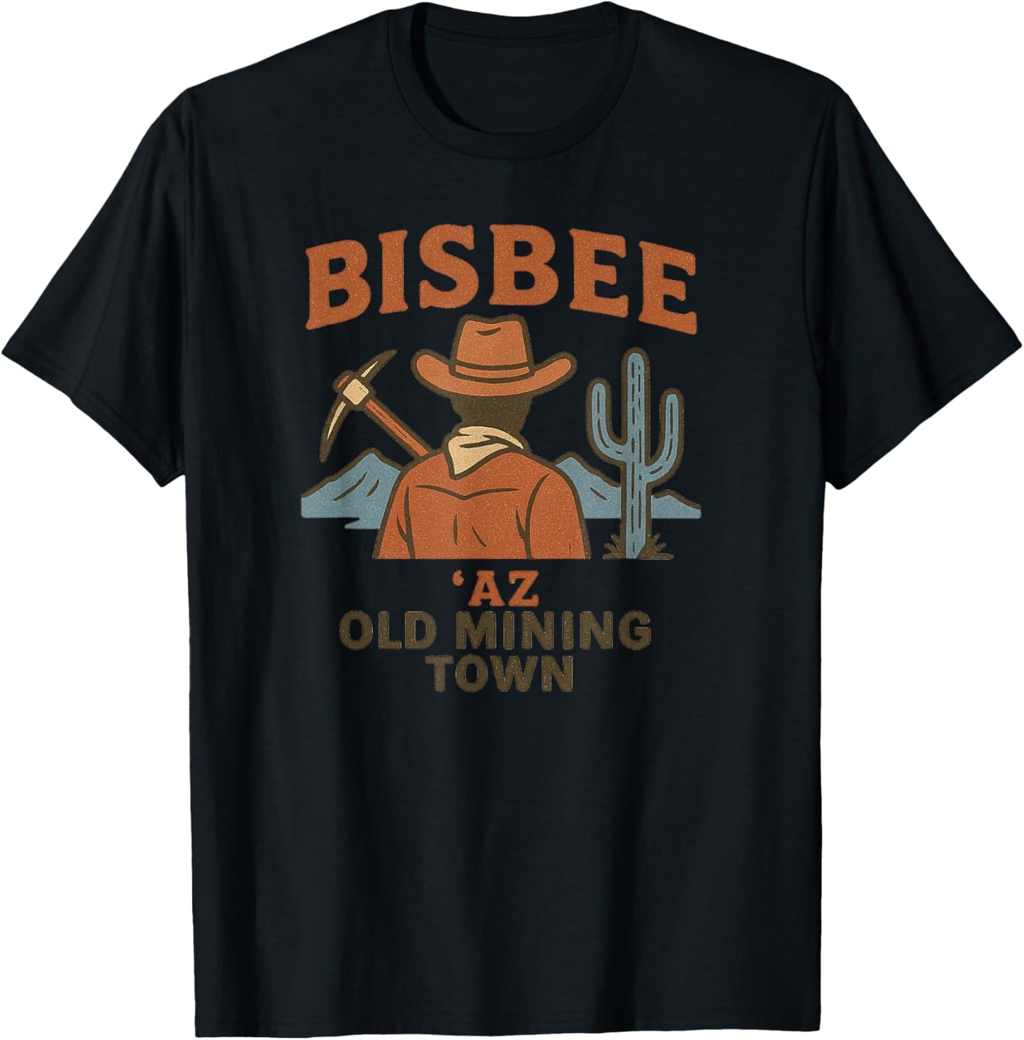 Vintage Bisbee AZ Mining Town T-Shirt - T-Shirt | Black