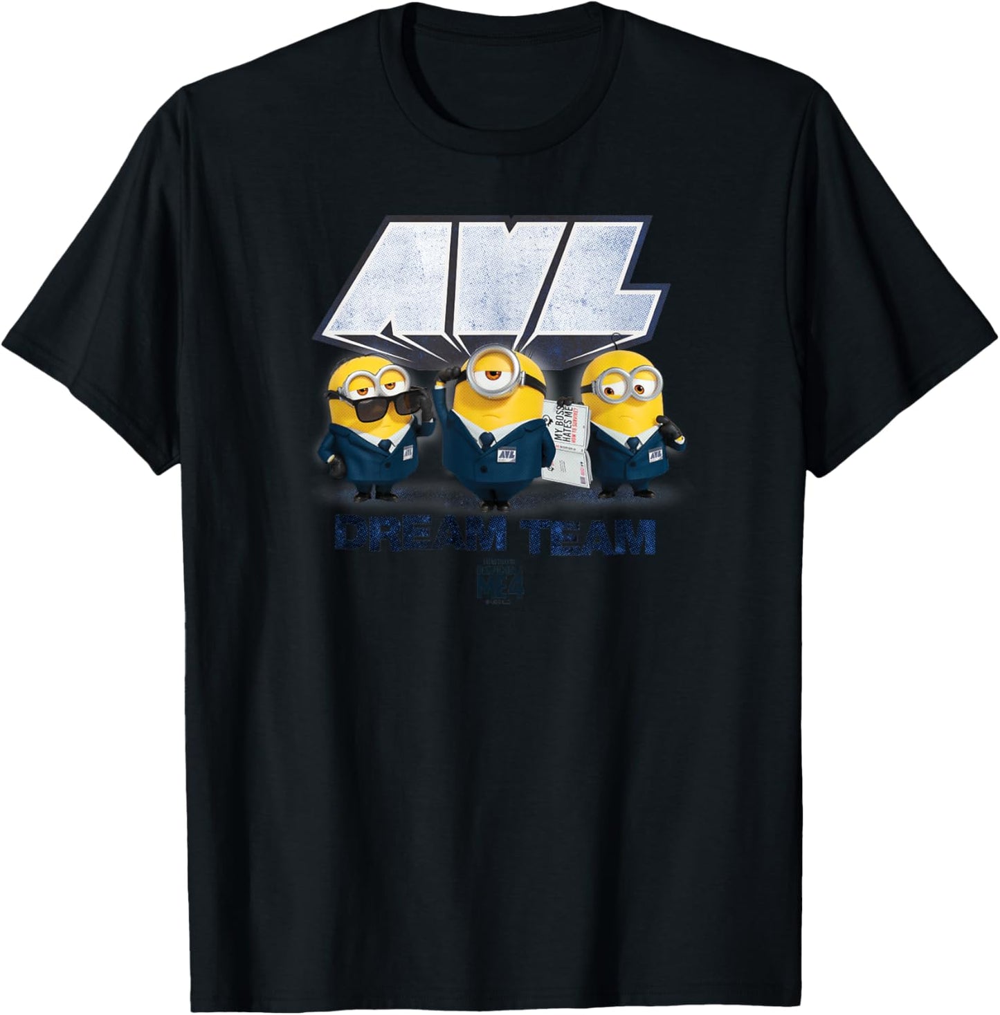 Minions Despicable Me 4 AVL Dream Team T-Shirt - T-Shirt | Black