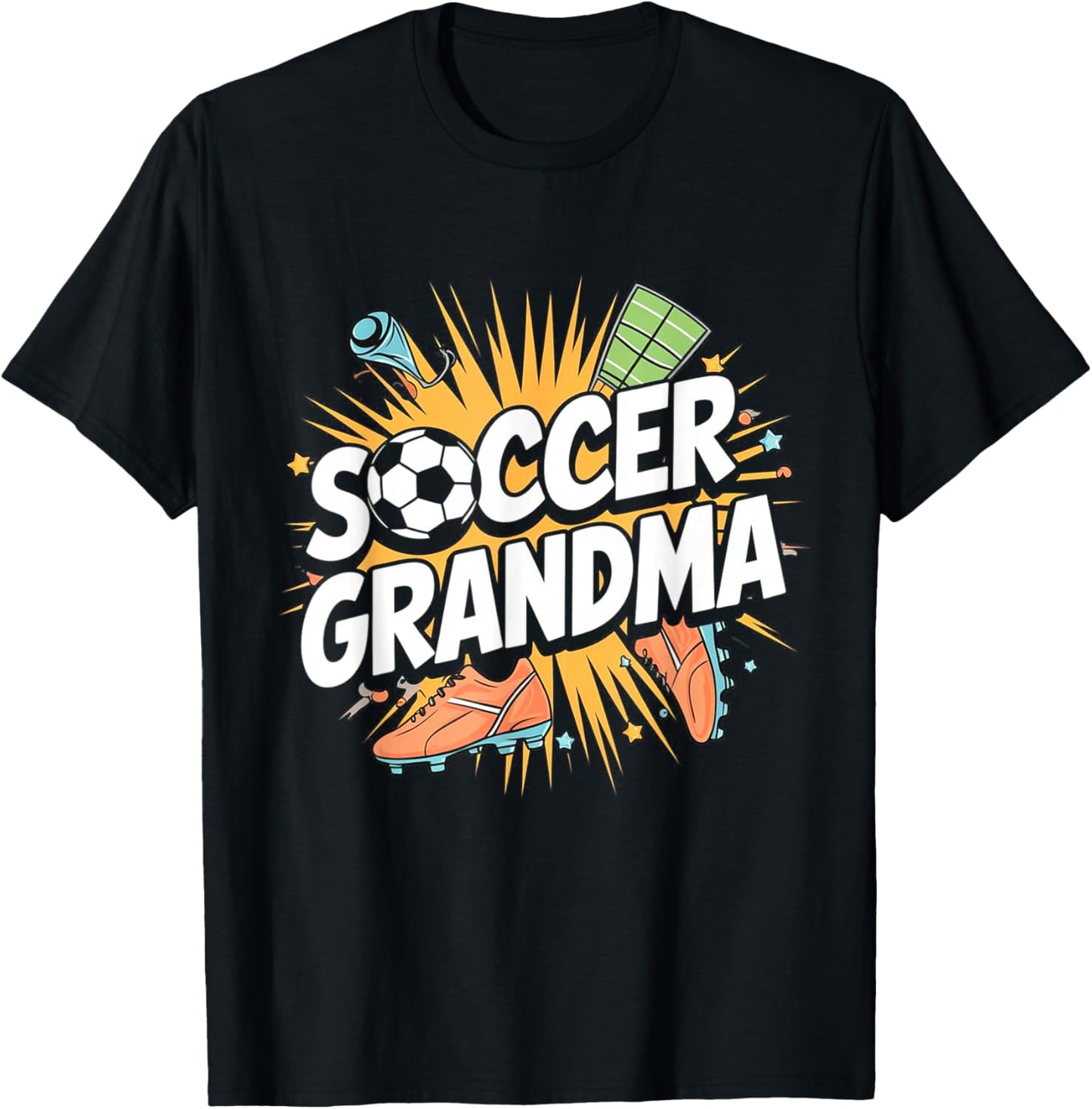 Soccer Grandma Grandmother Soccer Player T-Shirt - T-Shirt | Black