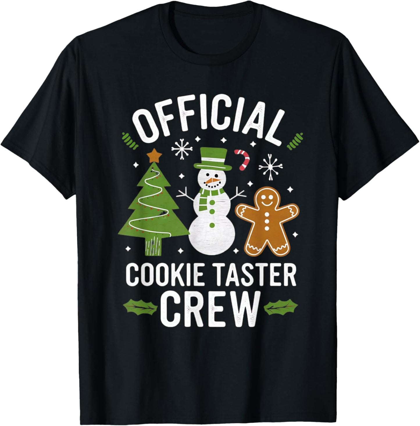 Official Christmas Cookie Tester Taster Baking Crew Toddler T-Shirt - T-Shirt | Black