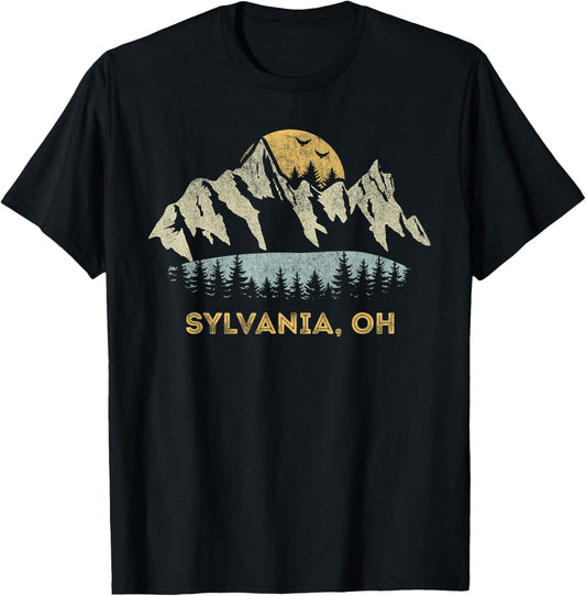 Sylvania Ohio Mountain Sunset Sunrise OH T-Shirt - T-Shirt | Black