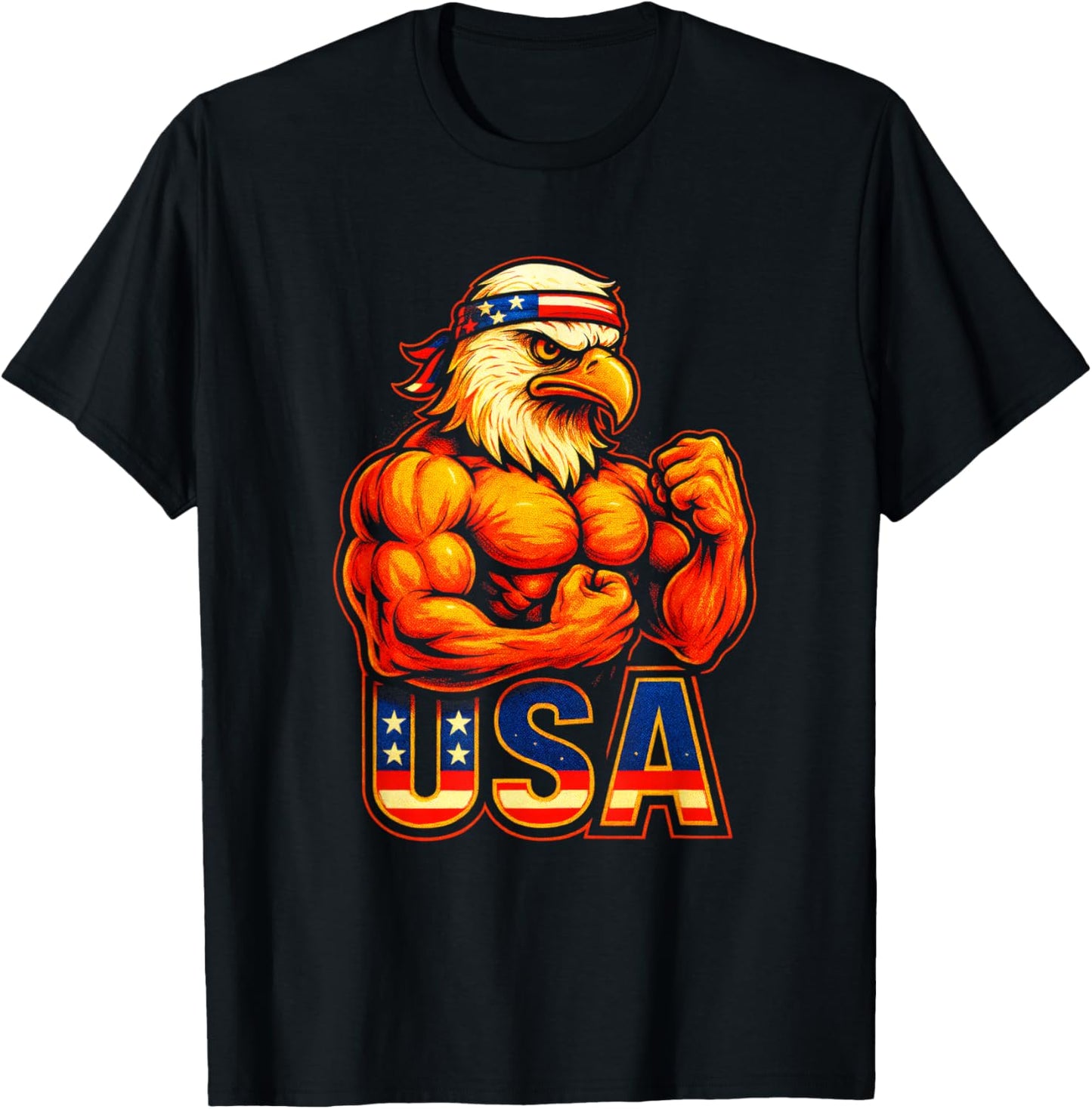 USA - American Bald Eagle Patriotic Pride T-Shirt - T-Shirt | Black