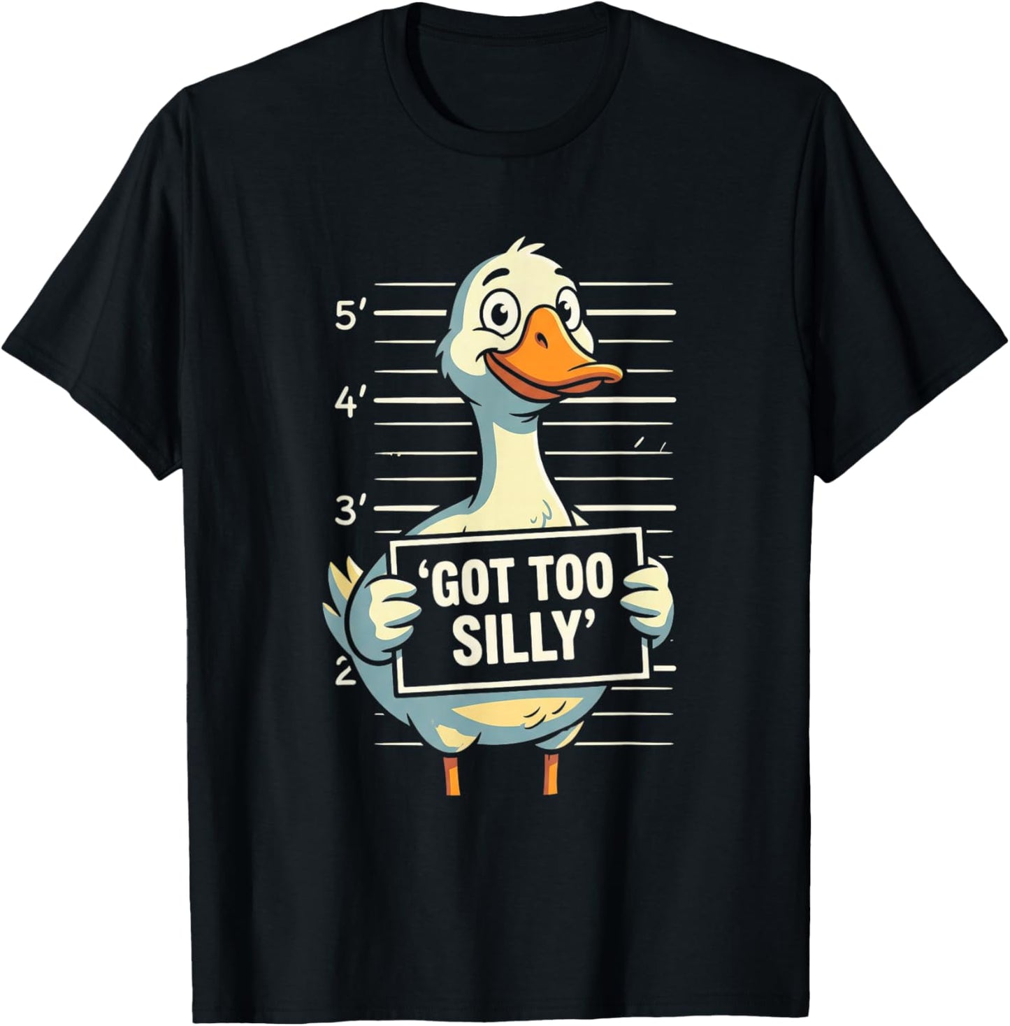 Got Too Silly Funny Goose Pun Humor for Animal Lovers T-Shirt - T-Shirt | Black