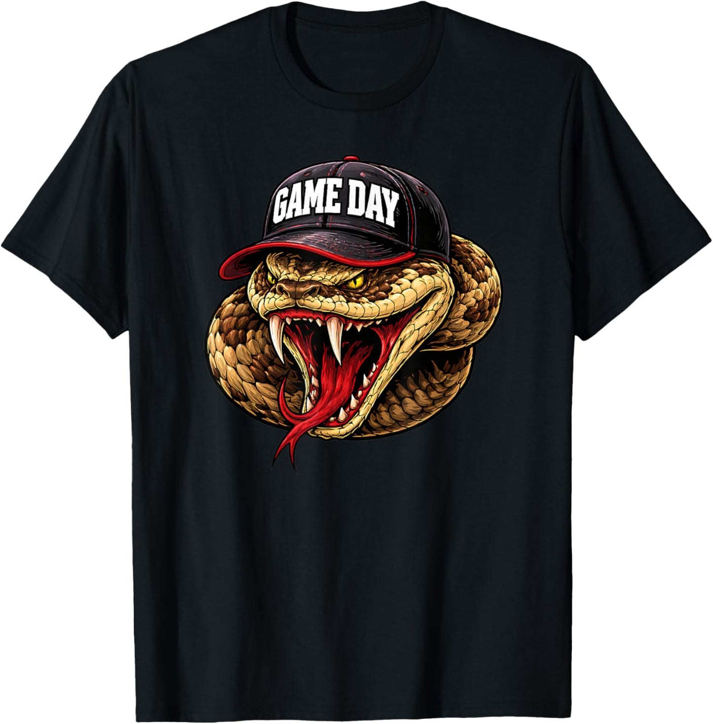 Diamondback Snake Women Boys Girls Kids T-Shirt - T-Shirt | Black