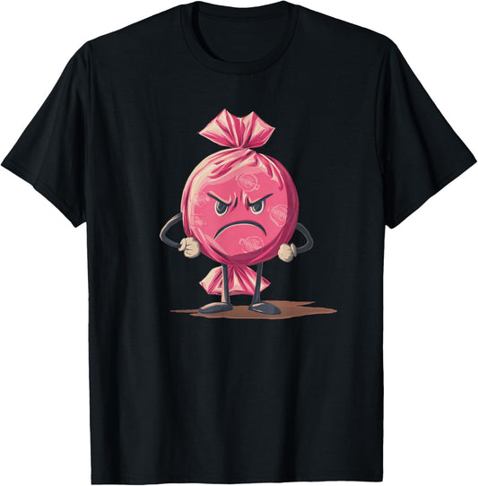 Costume Amusant de Bonbon Grincheux pour garçons et Filles T-Shirt - T-Shirt | Black