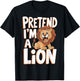 Pretend I'm A Lion T-Shirt - T-Shirt | Black