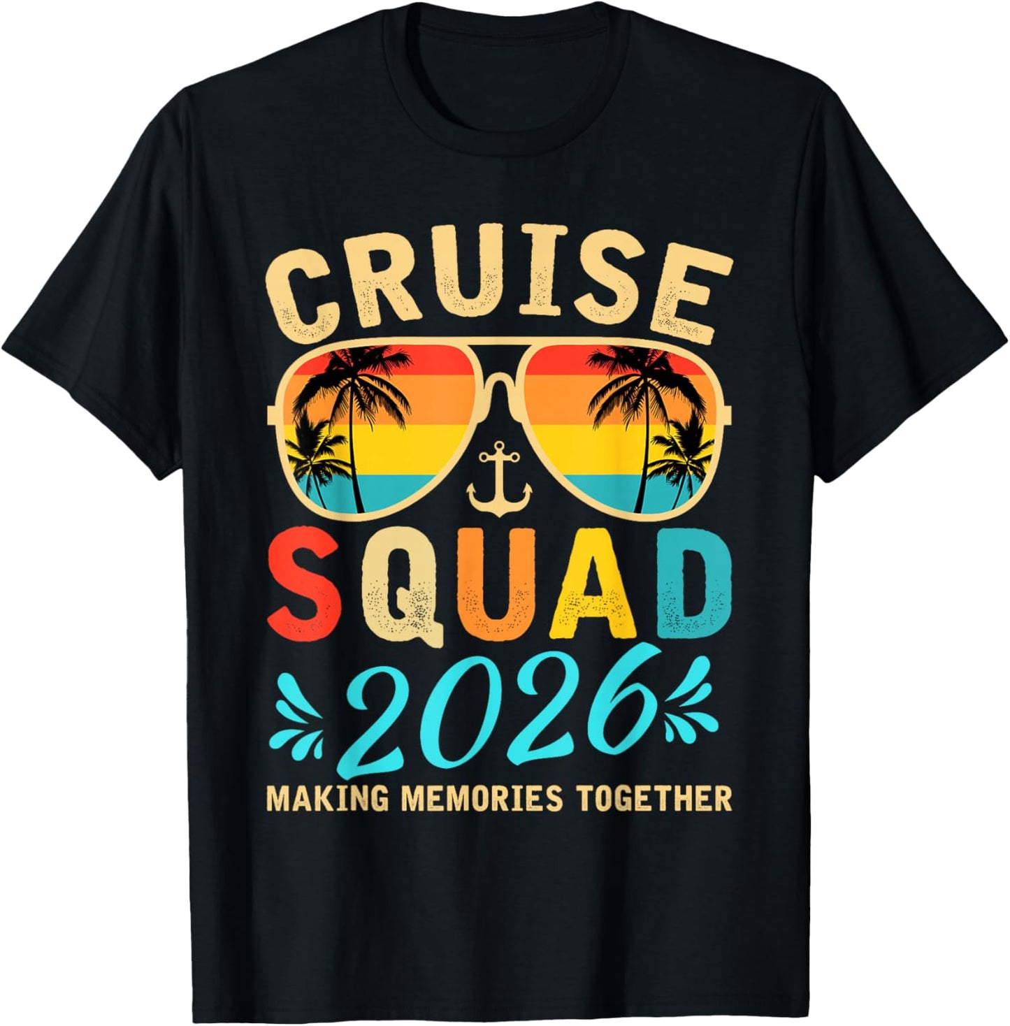 Cruise Squad 2026 Summer Vacation Matching Family Group T-Shirt - T-Shirt | Black