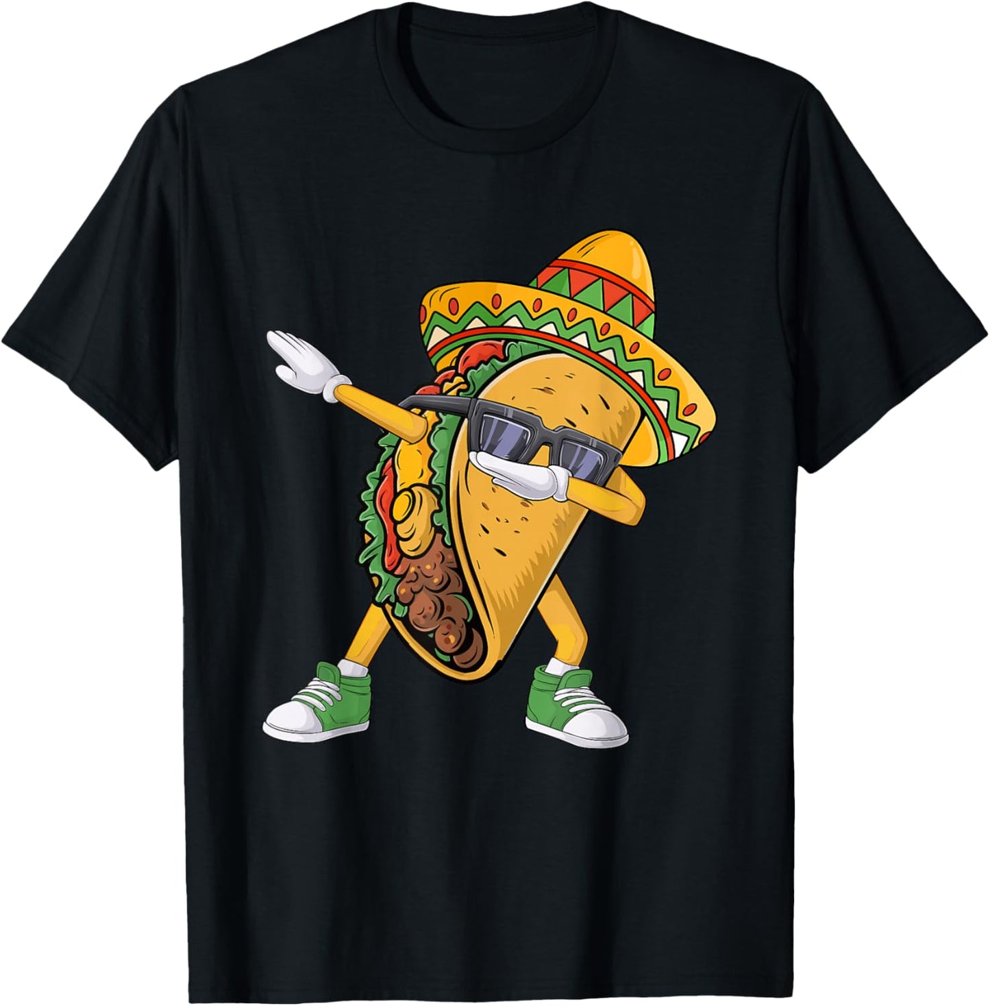 Dabbing Taco Cinco de Mayo Funny Mexican Food Dab Boys Kids T-Shirt - T-Shirt | Black