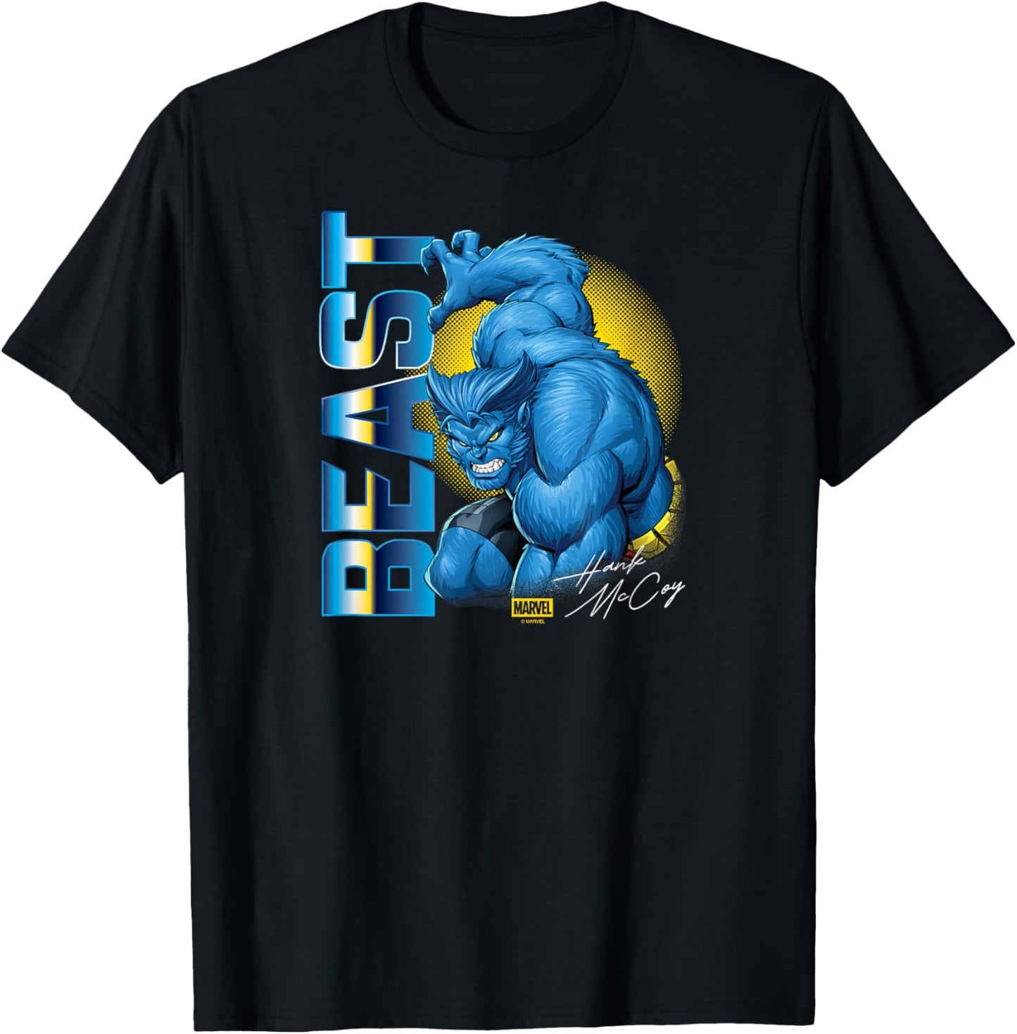 X-Men - Beast Logo T-Shirt - T-Shirt | Black