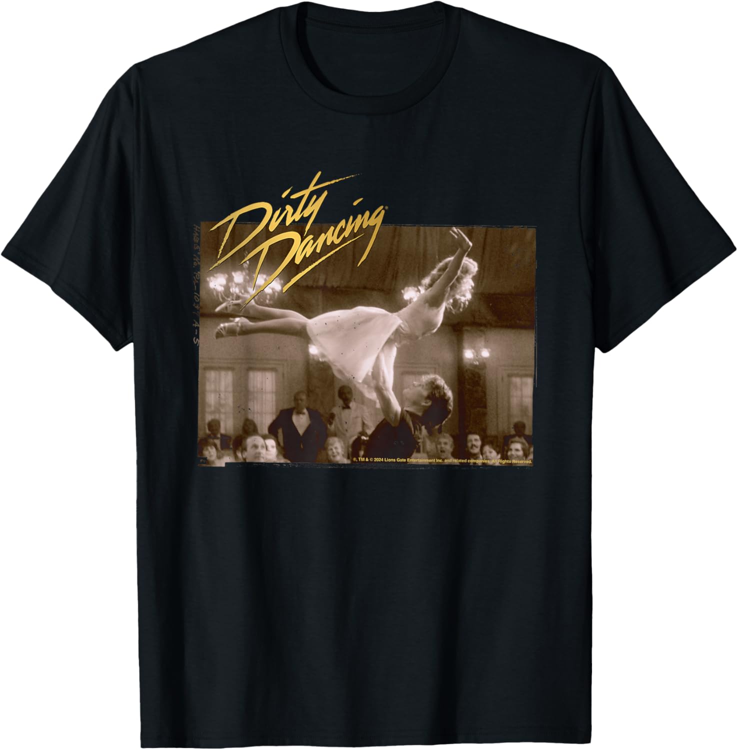 Dirty Dancing The Time Of My Life Lift Scene , grey, S T-Shirt - T-Shirt | Black