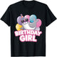 Kids Birthday Girl Seal Kids T-Shirt - T-Shirt | Black