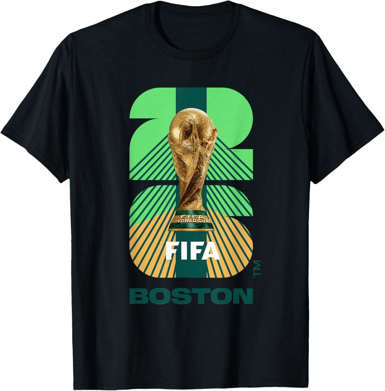 FIFA World CUP26 Boston Trophy Color T-Shirt - T-Shirt | Black