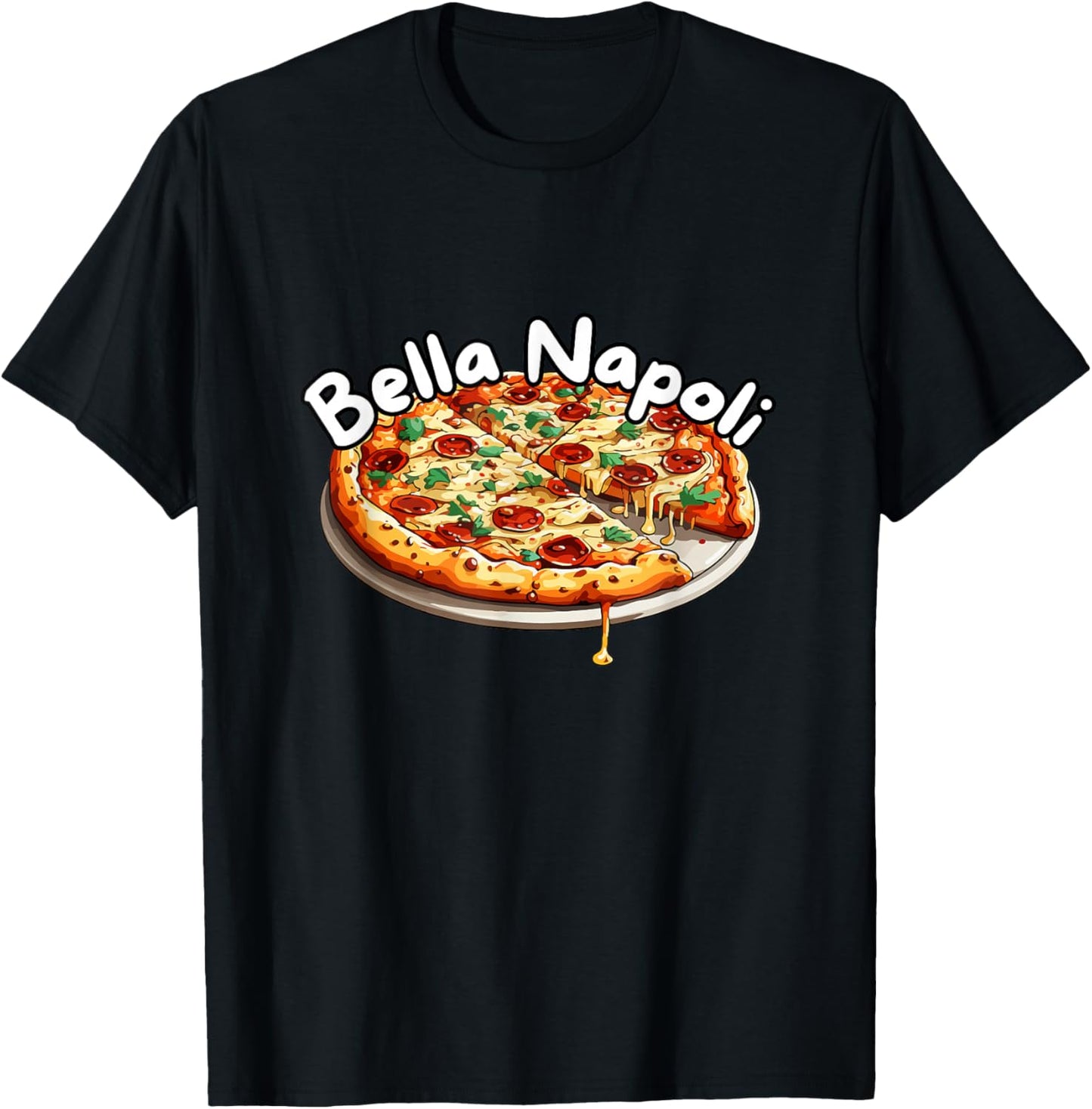 Bells Napoli Schlager Apres Ski Pizza Naples Hit Party T-Shirt - T-Shirt | Black