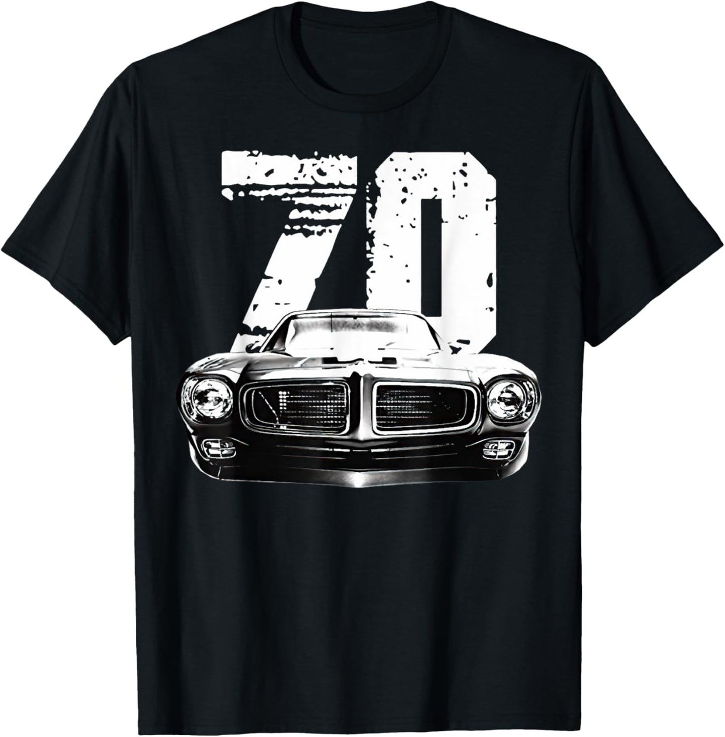 1970 trans am vintage black car MUSCLE CARS 70s CLASSIC T-Shirt - T-Shirt | Black