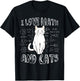 I Love Math And Cats Cute Funny Pet Lover Teacher Student T-Shirt - T-Shirt | Black