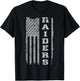Raiders Name USA Flag Gift Men Women Boy Girl T-Shirt - T-Shirt | Black