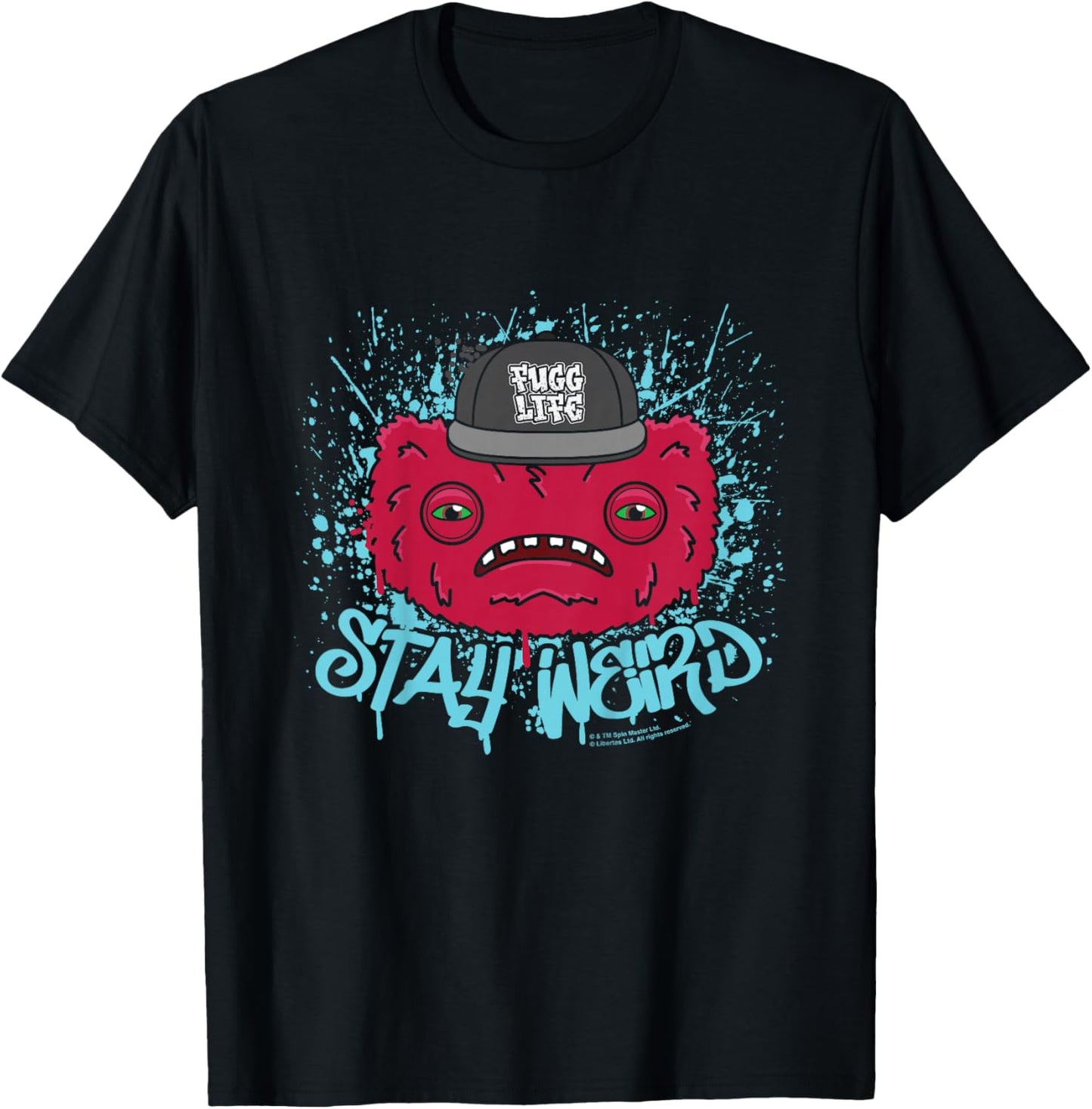 Kids Fuggler Wide Eyed Weirdo Fugg Life Stay Weird Kids T-Shirt - T-Shirt | Black