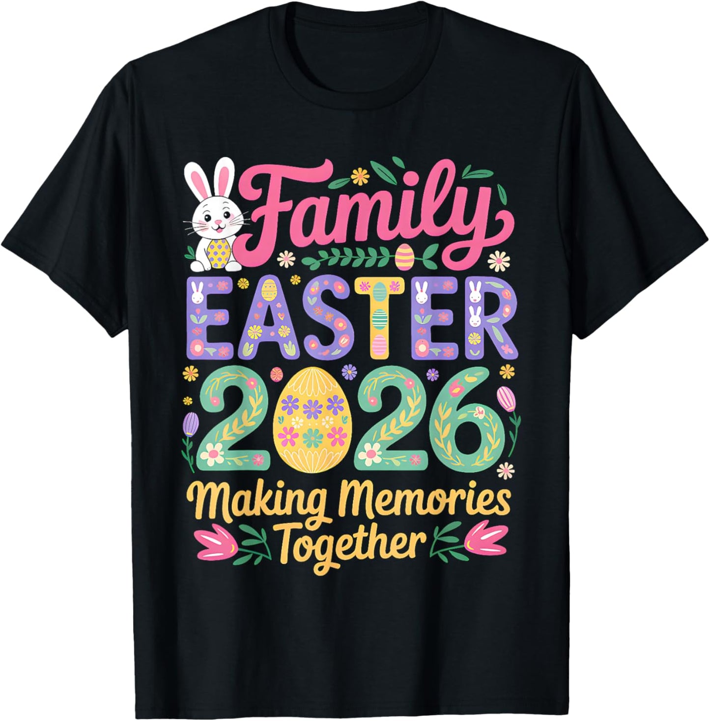 Family Easter Day 2026 Family Costume Matching Easter Day T-Shirt - T-Shirt | Black