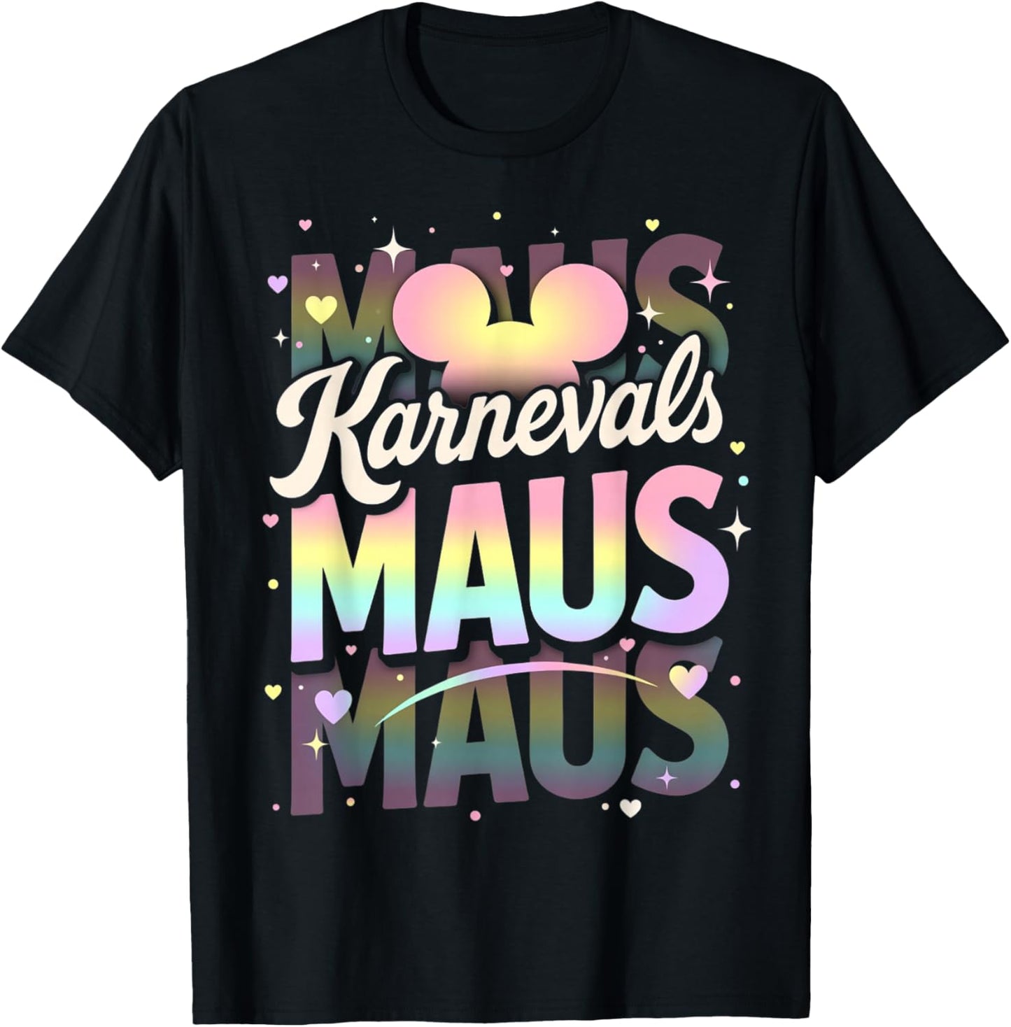 Carnival Mouse Cute Fancy Dress Motif and Children T-Shirt - T-Shirt | Black