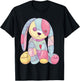 Pastel Goth Shirt Creepy Cute Witchy Bunny Aesthetic Rabbit T-Shirt - T-Shirt | Black